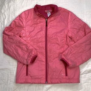 Girls REI Lightweight Puffer Jacket Pink Medium 10-12